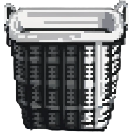 empty wicker laundry basket emoji