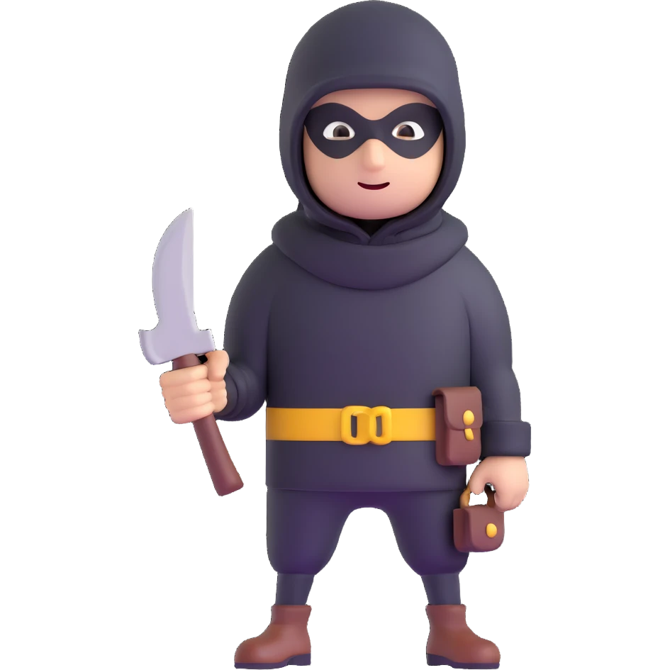burglar character emoji