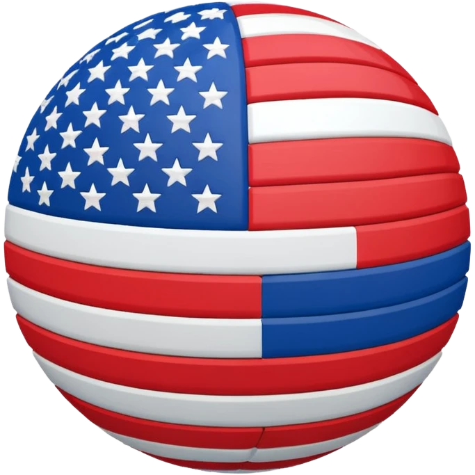 Usa flag ball emoji