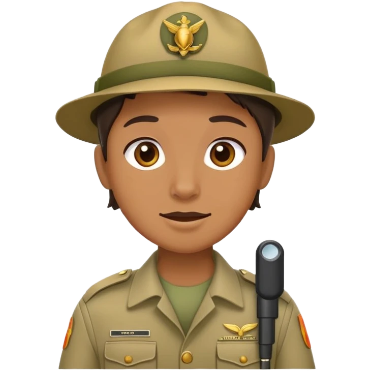safari guide talking emoji