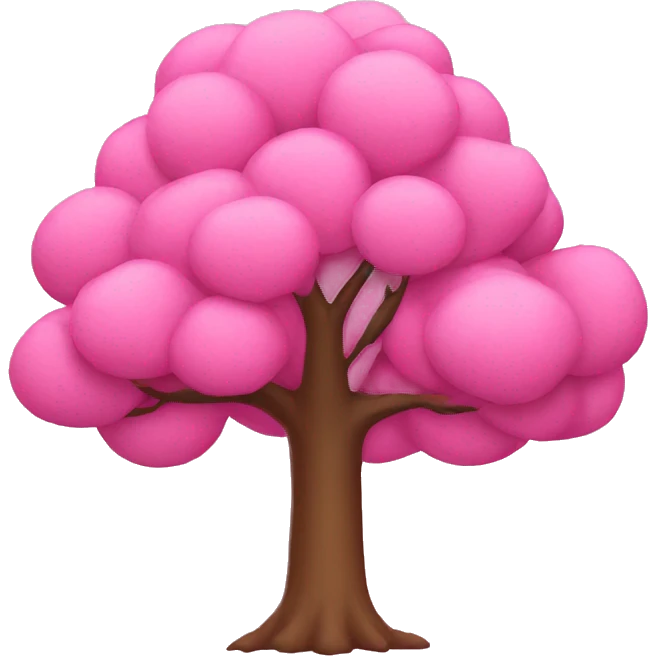 pink tree emoji