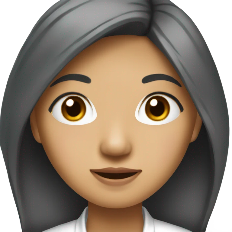female quant who is asian who could also be a tiktok influencer emoji