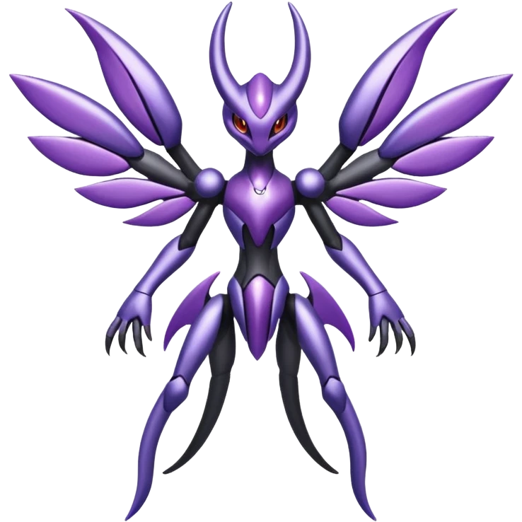 Shiny Genesect-Miraidon-Lunala-Fakémon-hybrid-creature (full body)  emoji