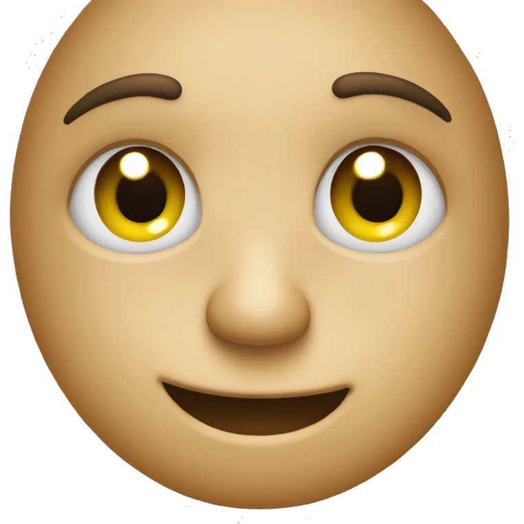 Rolling eyes but smilin emoji