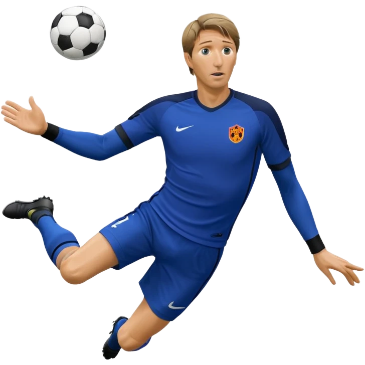 Edwin van der Sar diving to save a ball emoji