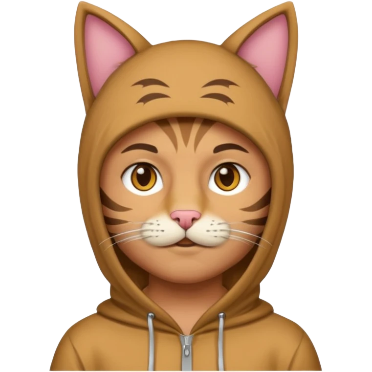 A man wearing cat clothes  emoji