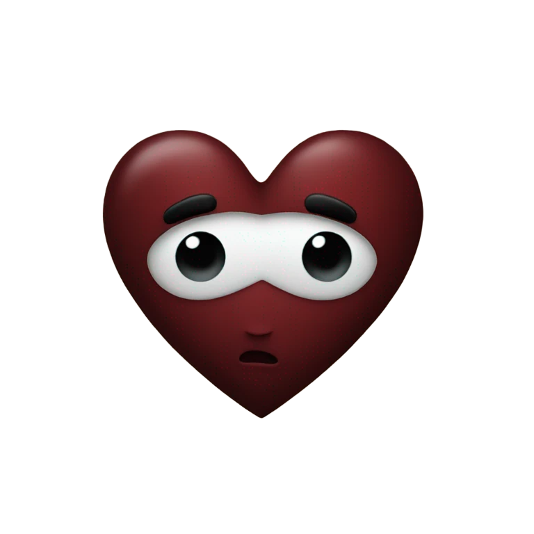 dark red heart emoji