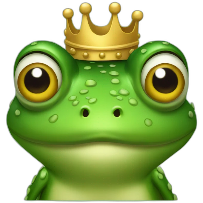 king frog emoji