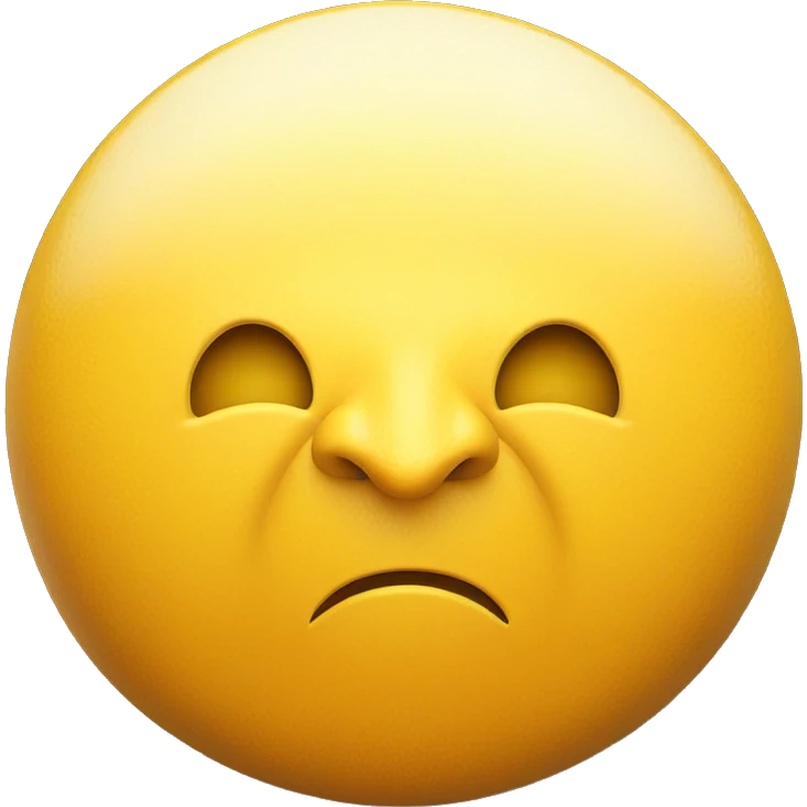 frowning fruit on grey backdrop emoji