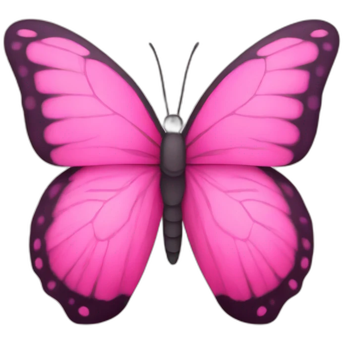 pink butterfly emoji