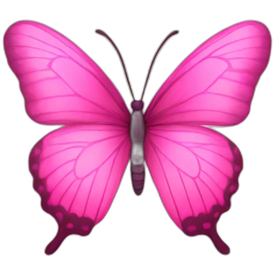 Pink butterfly emoji