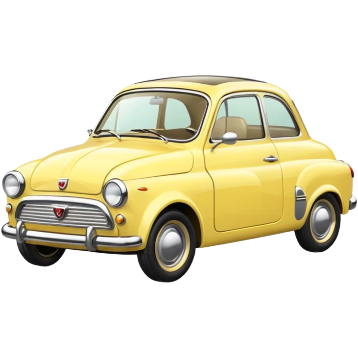 light yellow small retro car emoji
