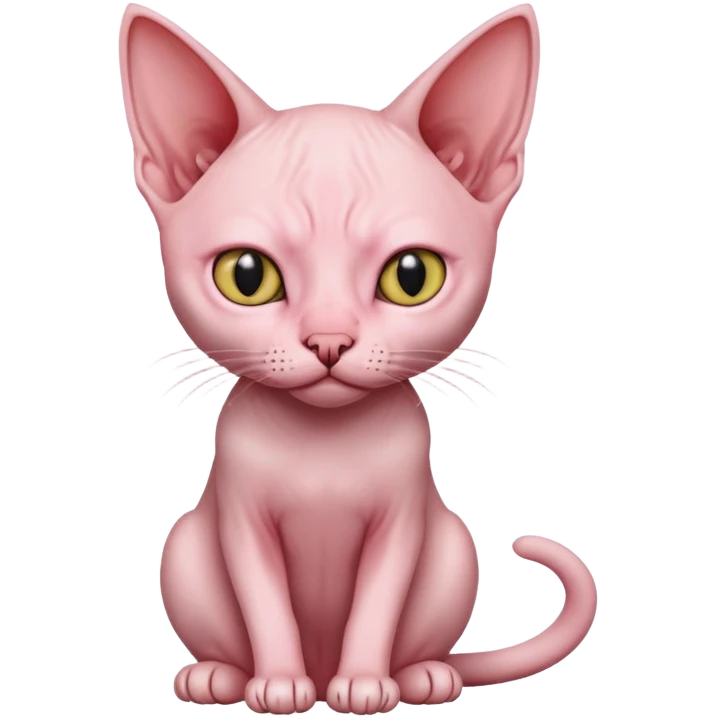 Hairless cat sitting emoji