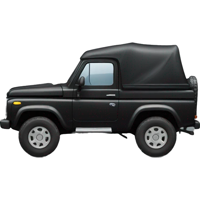 camioneta negra 4x4 emoji