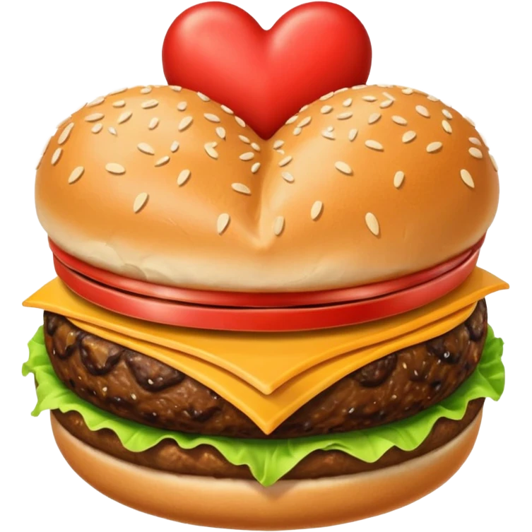 heart burger emoji