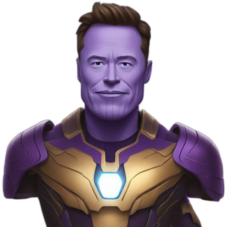 Elon musk as thanos emoji