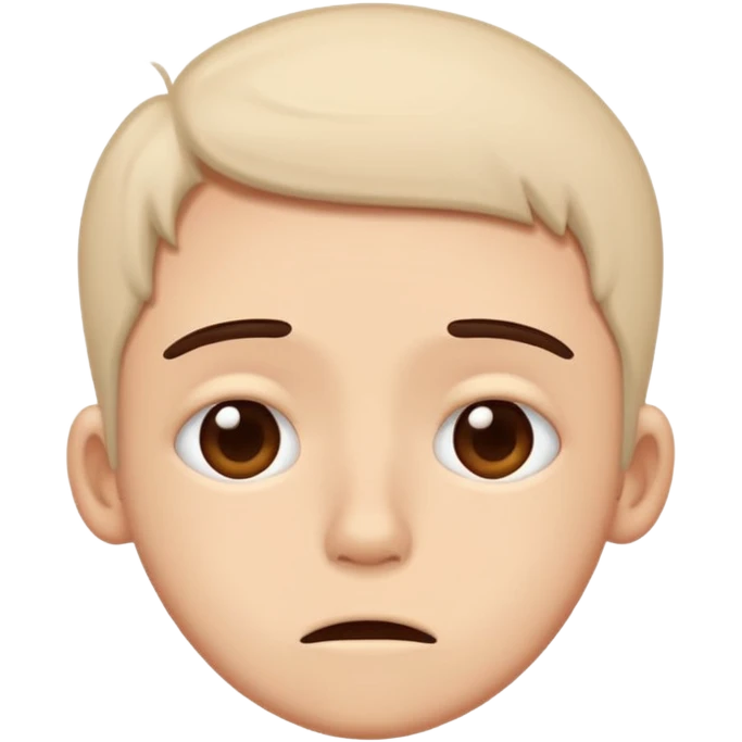 personita cansada o mareada, estilo doodle cute. emoji