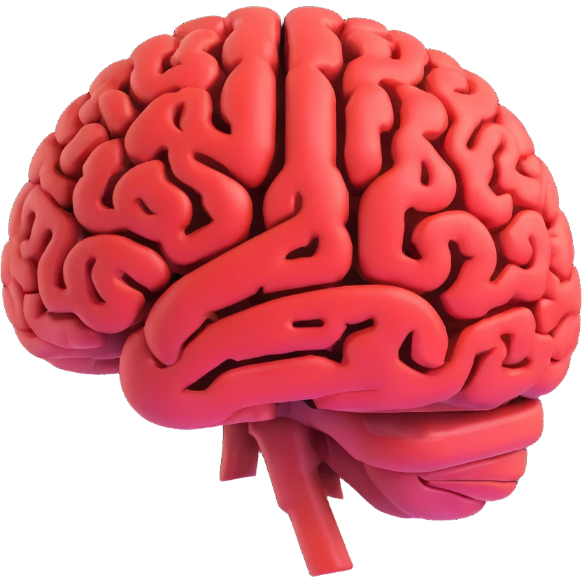 red brain emoji