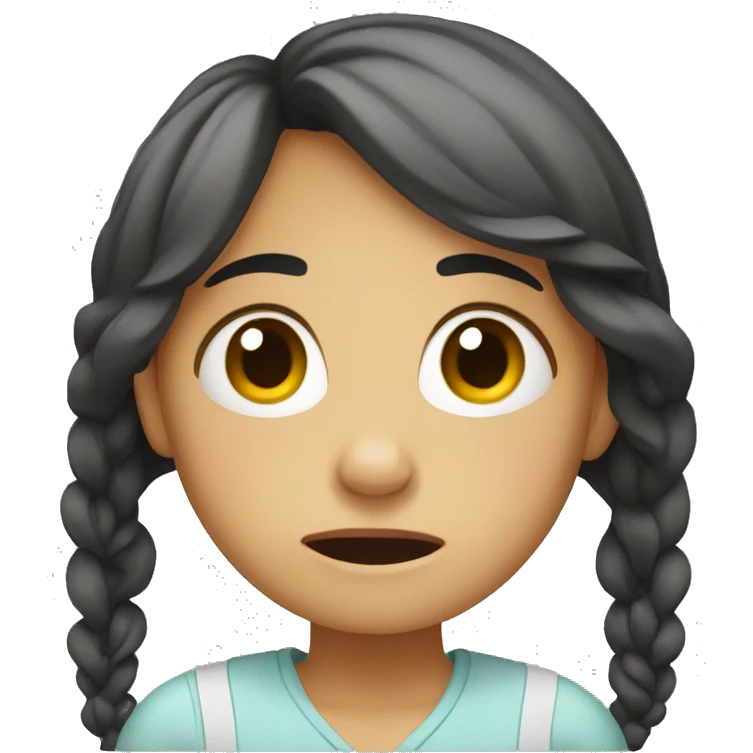 Girl crying  emoji