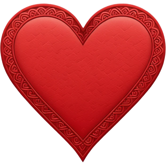 heart patterned bookmark emoji