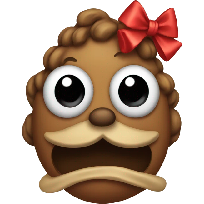 poo with bow emoji