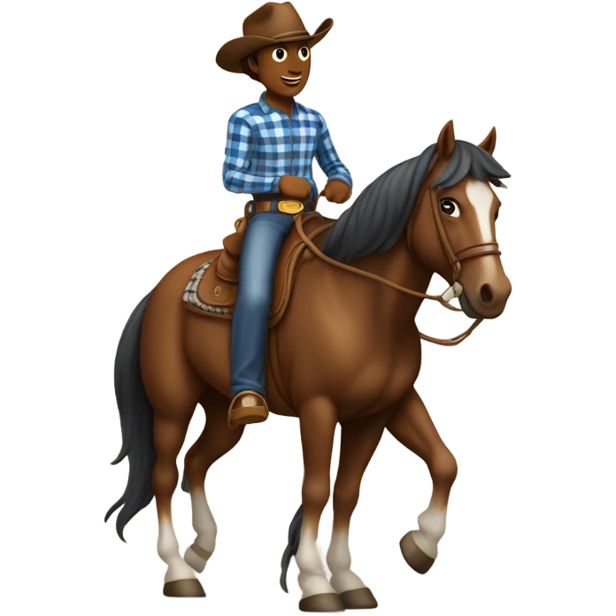 cowboy riding a horse emoji
