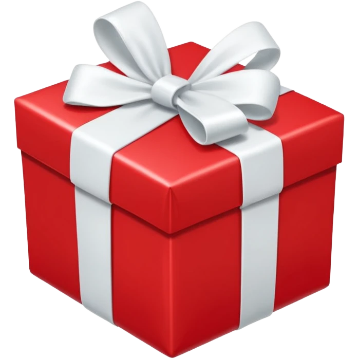 red gift boxes with white bows emoji