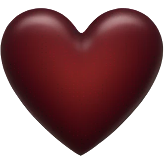 Dark red Heart emoji