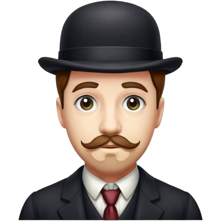 H. H. Holmes wearing bowler hat emoji