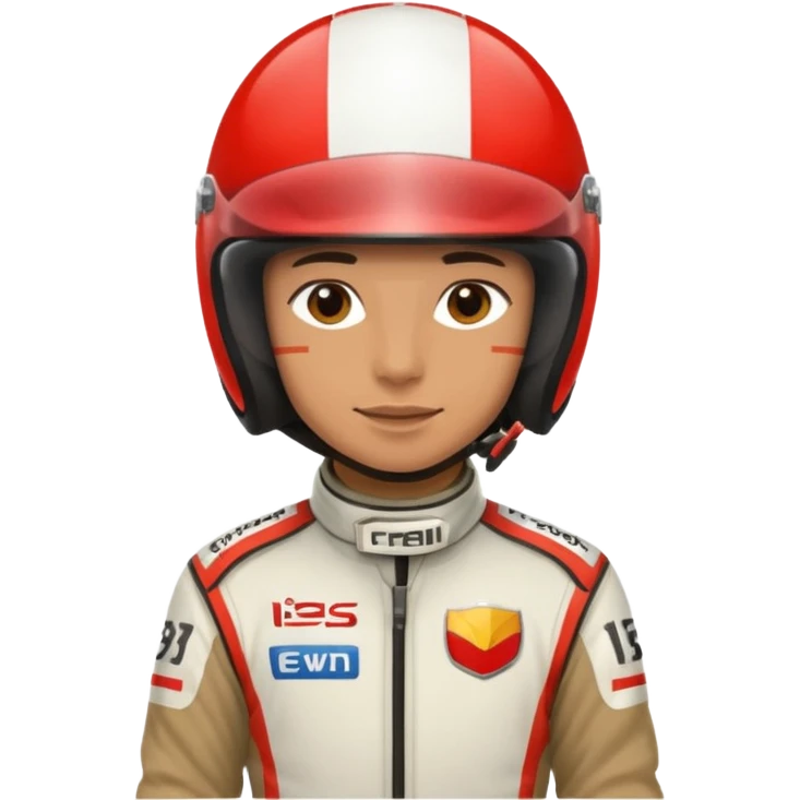 car racing driver
 emoji