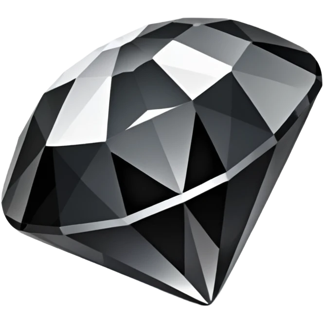 a aesthetic black and white diamond gemstone  emoji