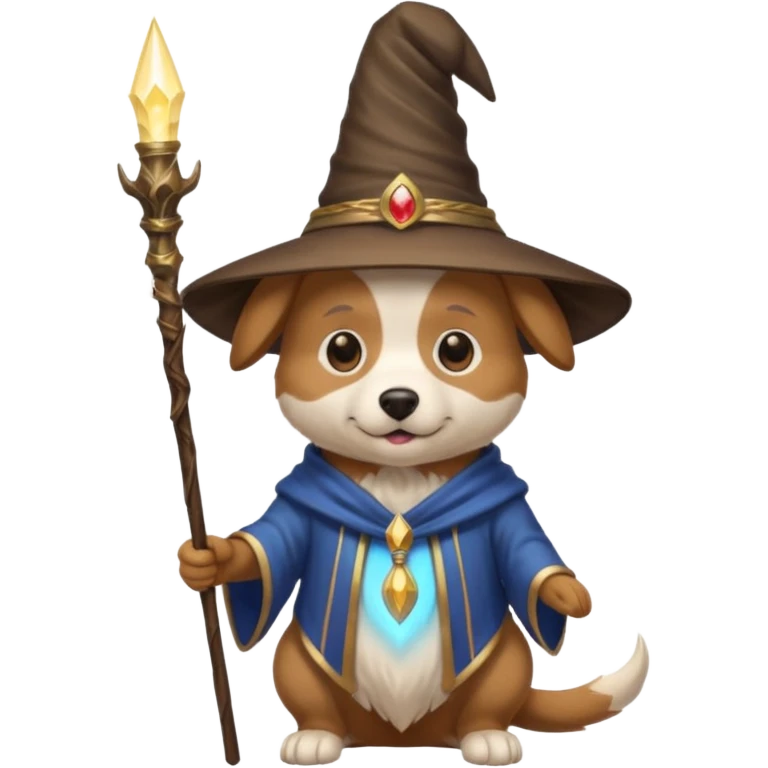 Dog wizard emoji