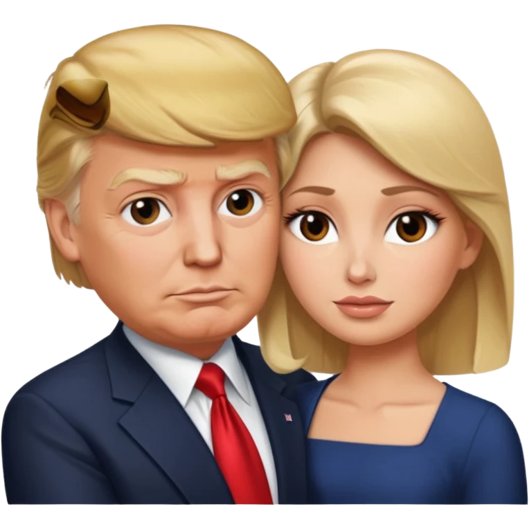 Donald trump touching woman emoji