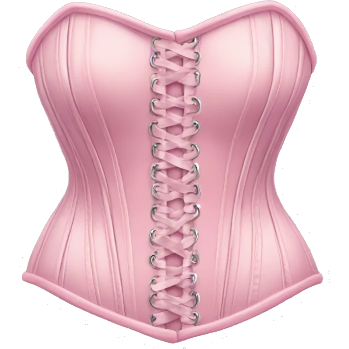Pastel pink corset  emoji