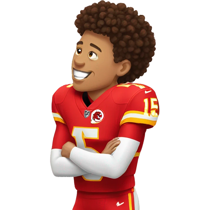 Patrick mahomes kissing emoji