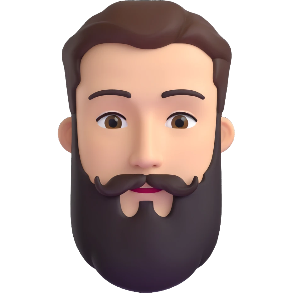man with beard emoji