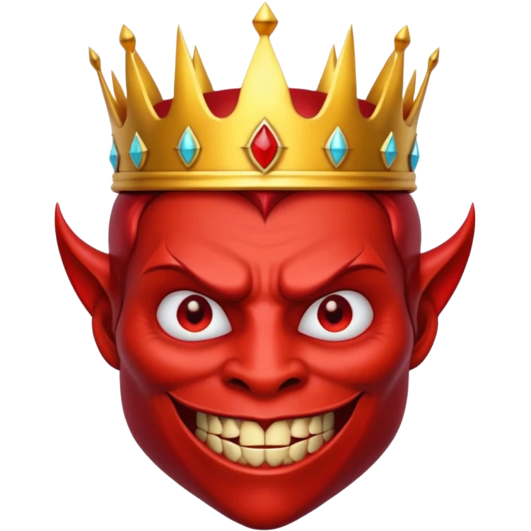 devil with crown emoji