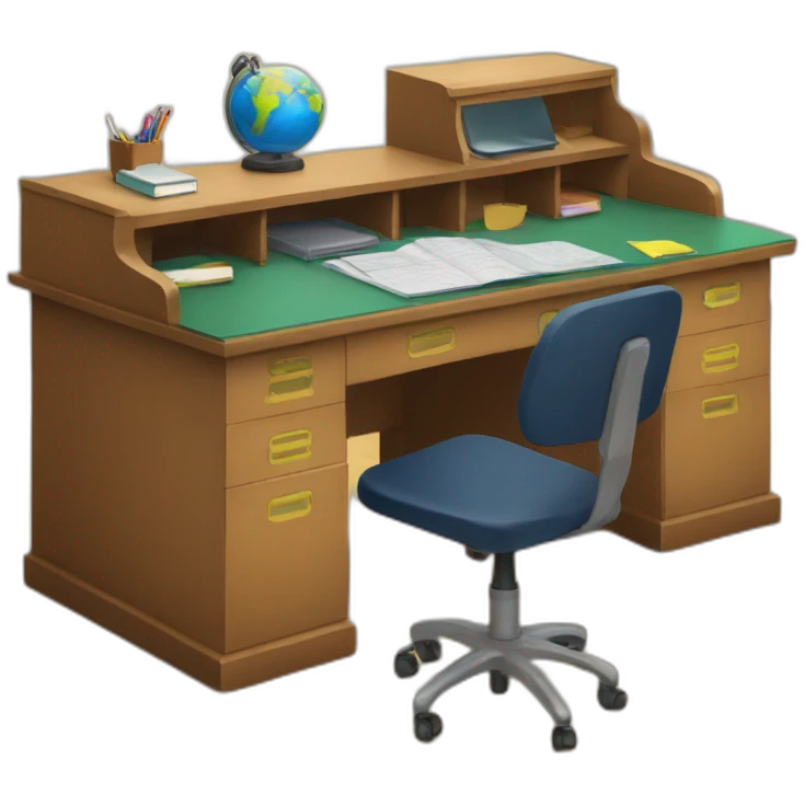 teacher desk  emoji