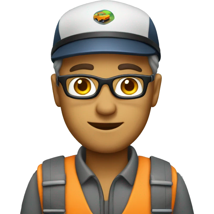 Driver travel tour guide emoji