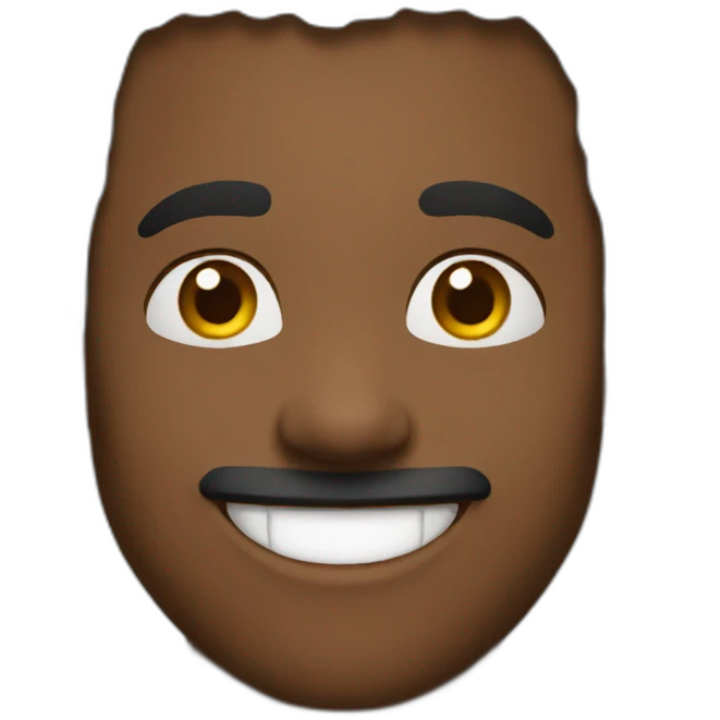 Black guys smiling emoji