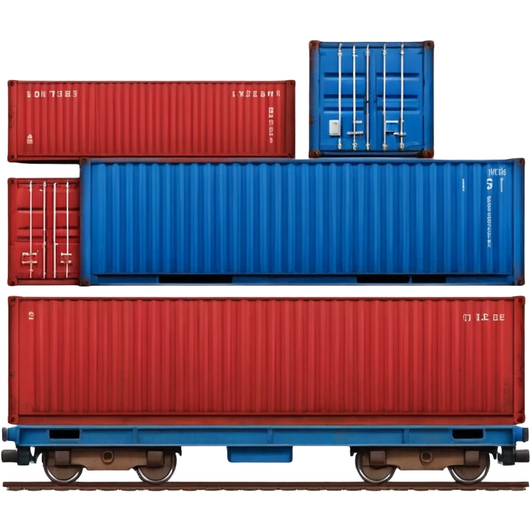 containers on a train emoji