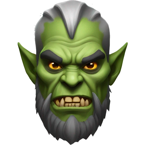 diablo orc male with skull  emoji