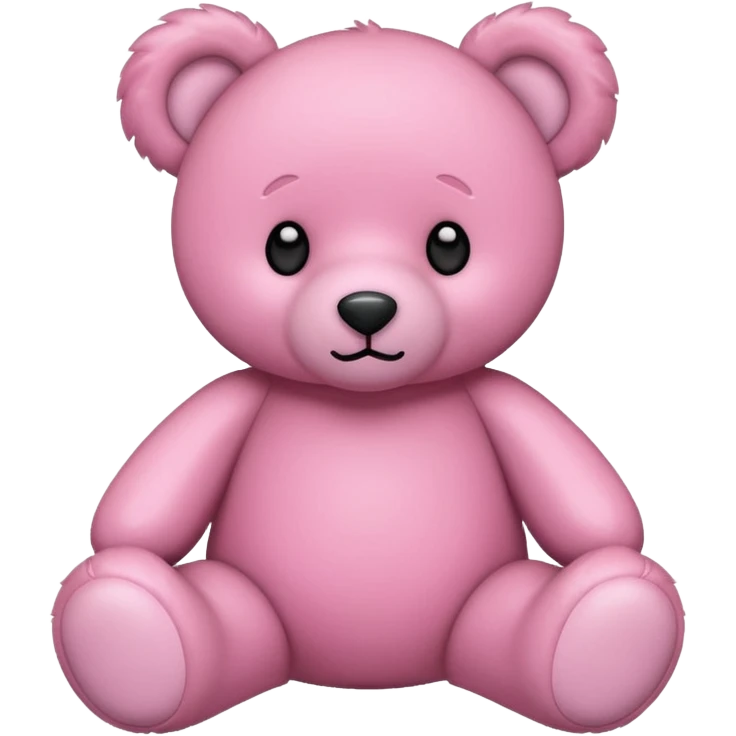 Pink teddy bear emoji