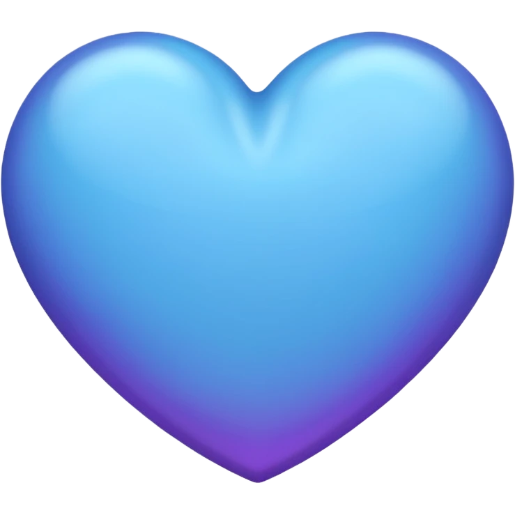 solid color purple-ish blue heart emoji