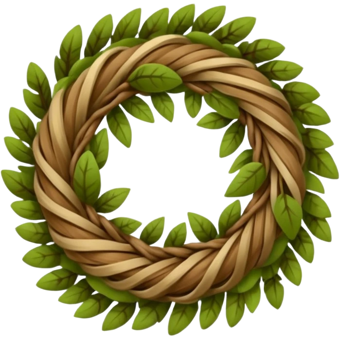 Eco friendly wreath emoji