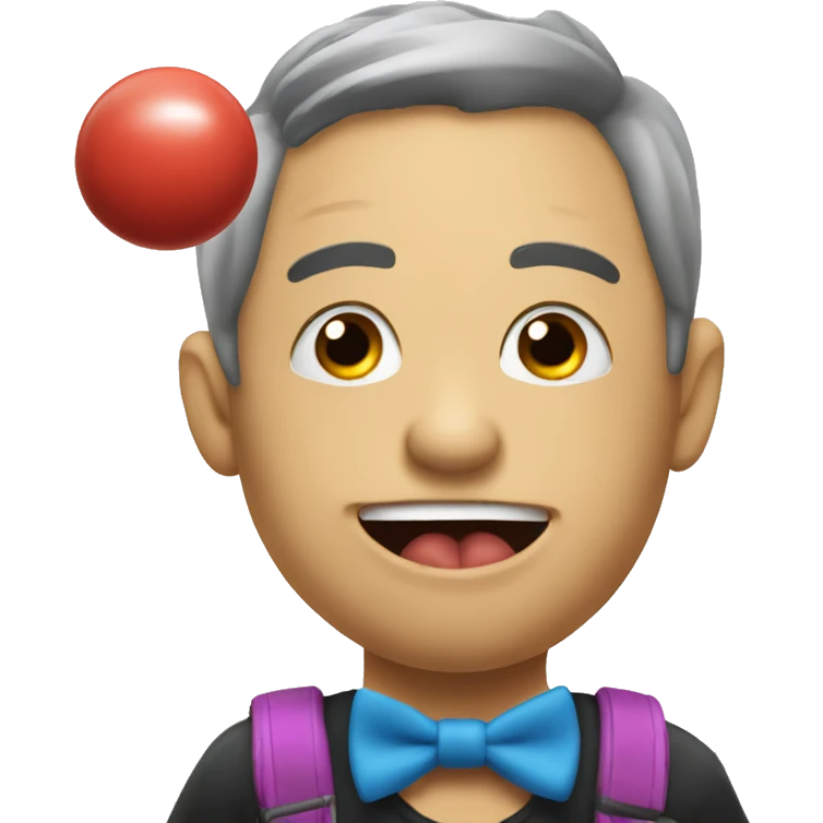 Talking YoYo with big tounge emoji