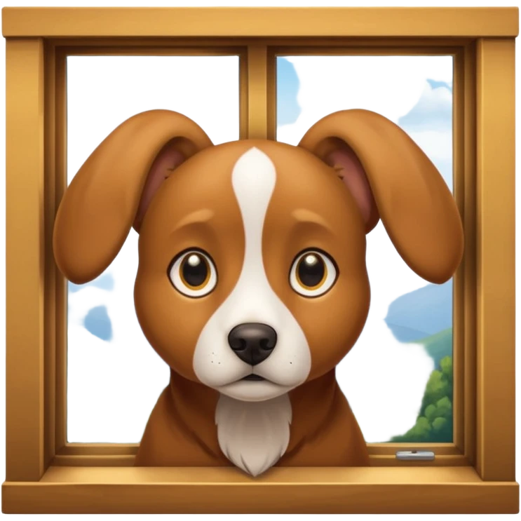 dog near window emoji