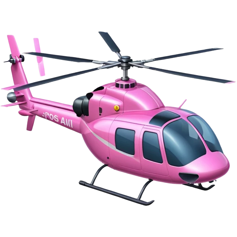 Pink helicopter emoji emoji