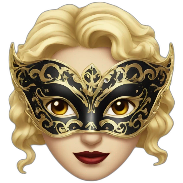 Masquerade mask lady emoji