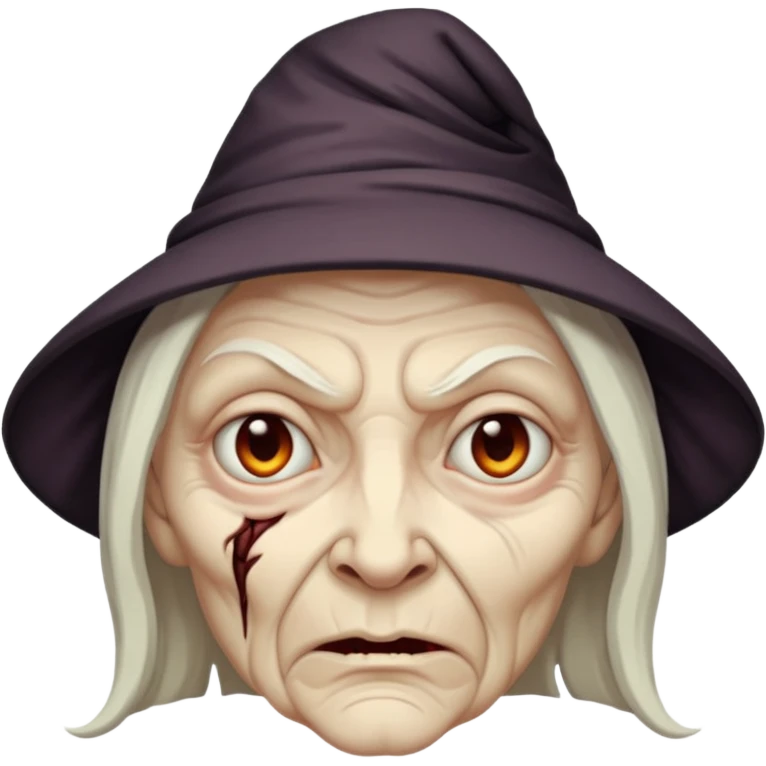 cursed witch face emoji